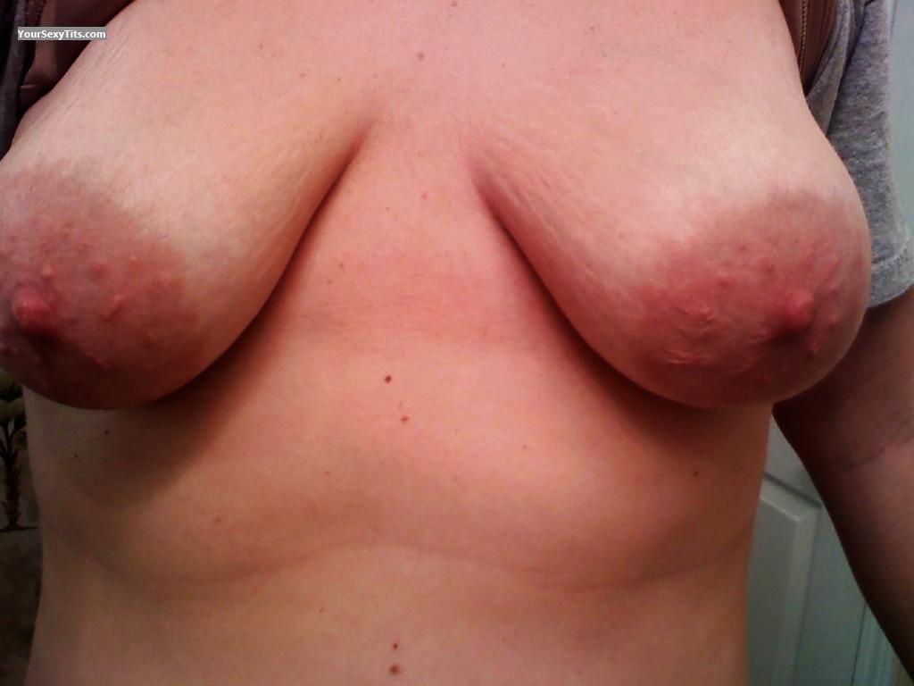 Tit Flash: My Big Tits (Selfie) - Areolagirl from United States